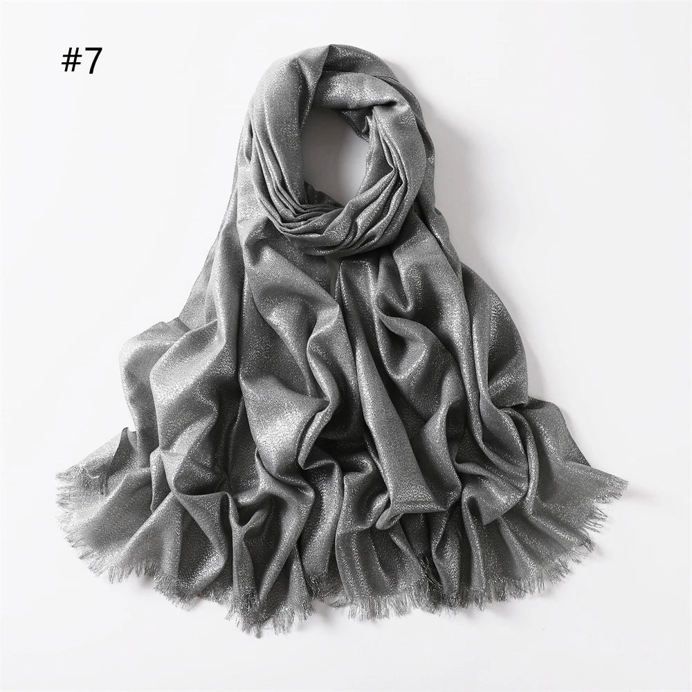 Ulvly Shimmer Fringe Shawl