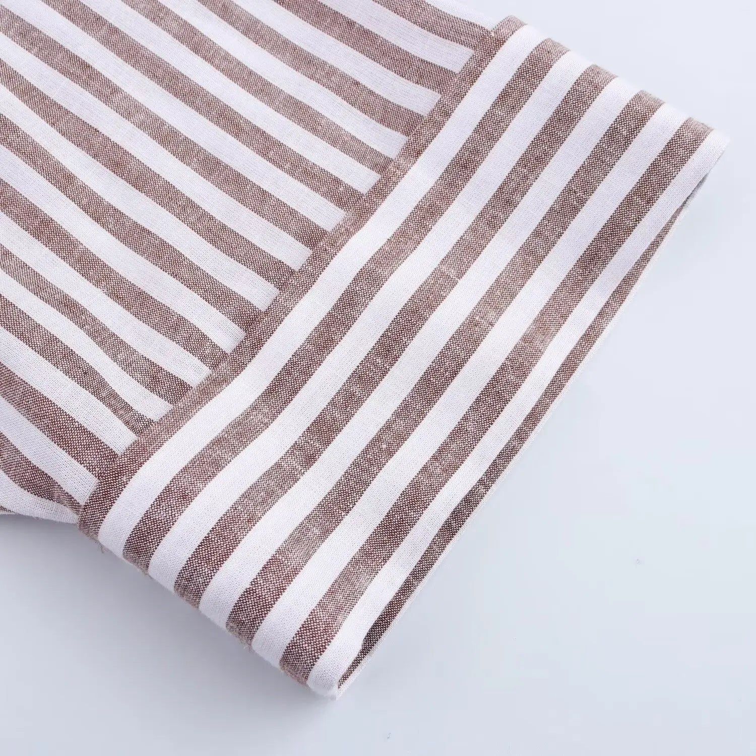 Ulvly Linen-Blend Striped Shirt
