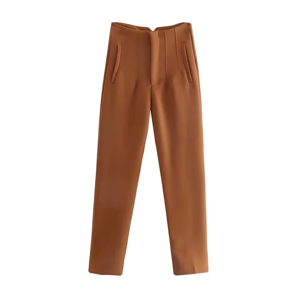 Ulvly High-Waist Ankle Trousers