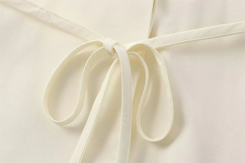 Ulvly Sleeveless Belted Suit Set