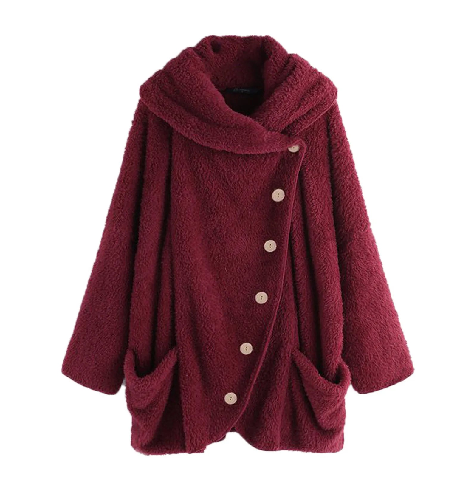 Ulvly Hooded Teddy Fleece Coat