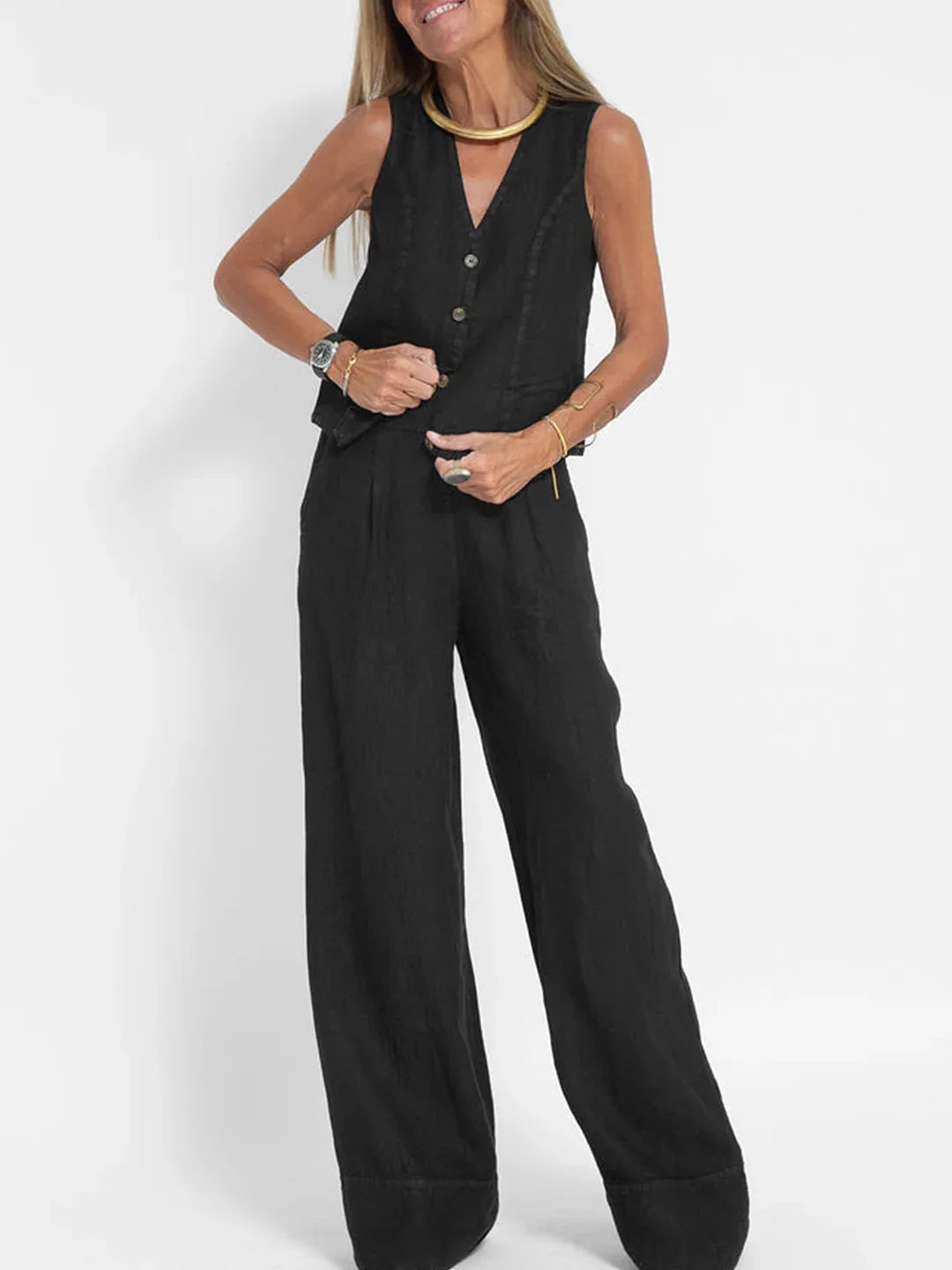Ulvly Sleeveless Suit Set