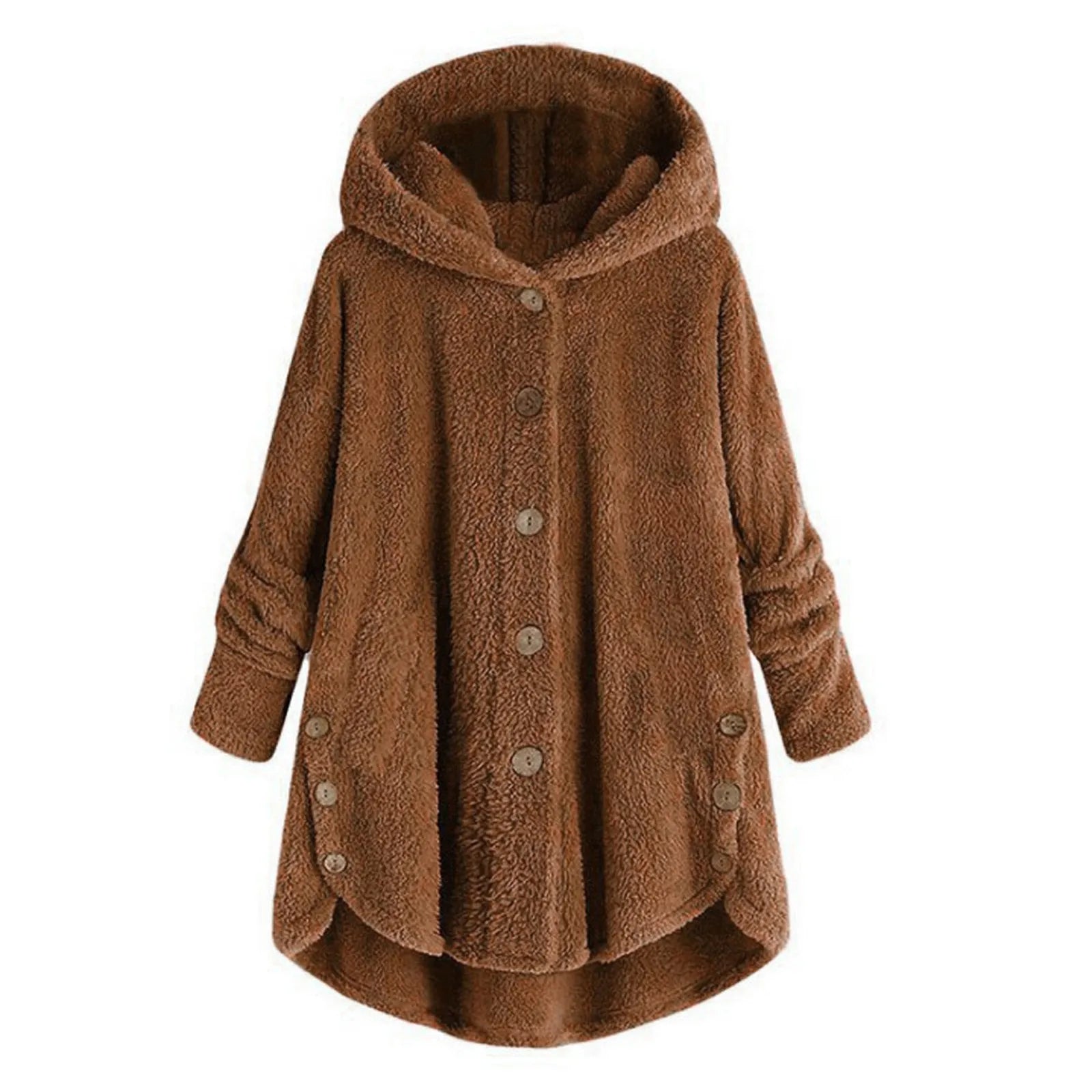 Ulvly Hooded Teddy Fleece Coat