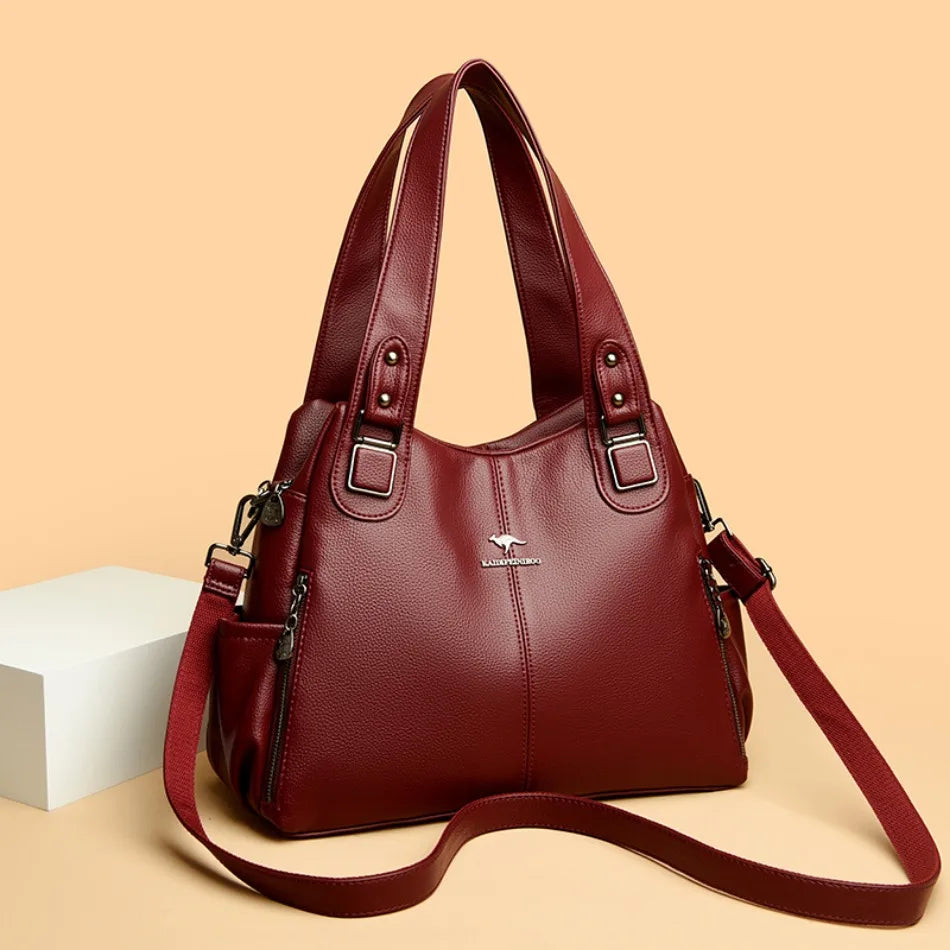 Ulvly Soft Leather Casual Tote