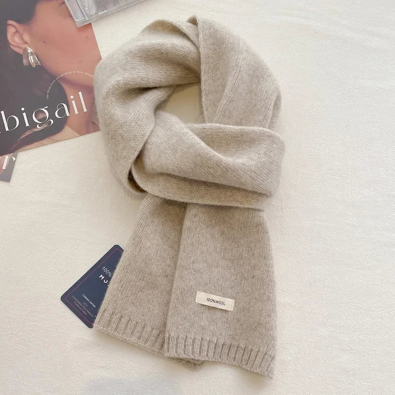 Ulvly 100% Wool Knit Scarf