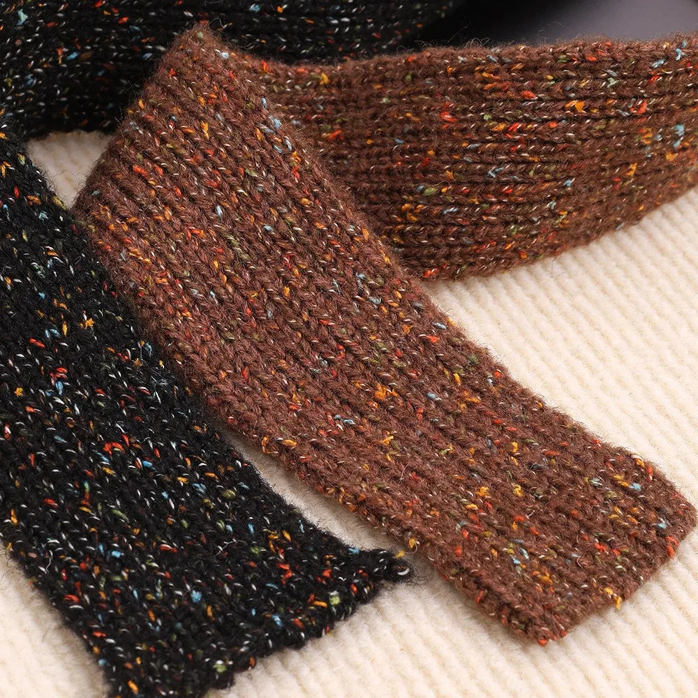 Ulvly Striped Plush Knit Scarf