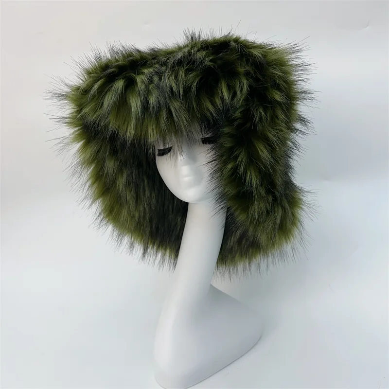 Ulvly Winter Plush Bucket Hat with Earflaps