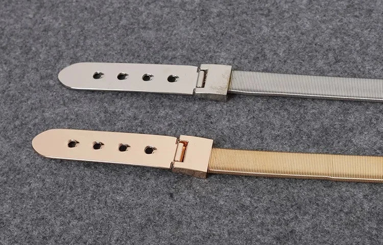 Ulvly Gold & Silver Metal Chain Belt