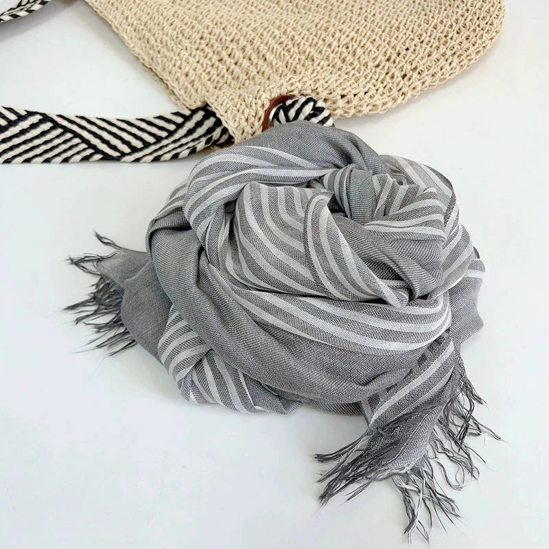 Ulvly Cotton-Linen Head Scarf