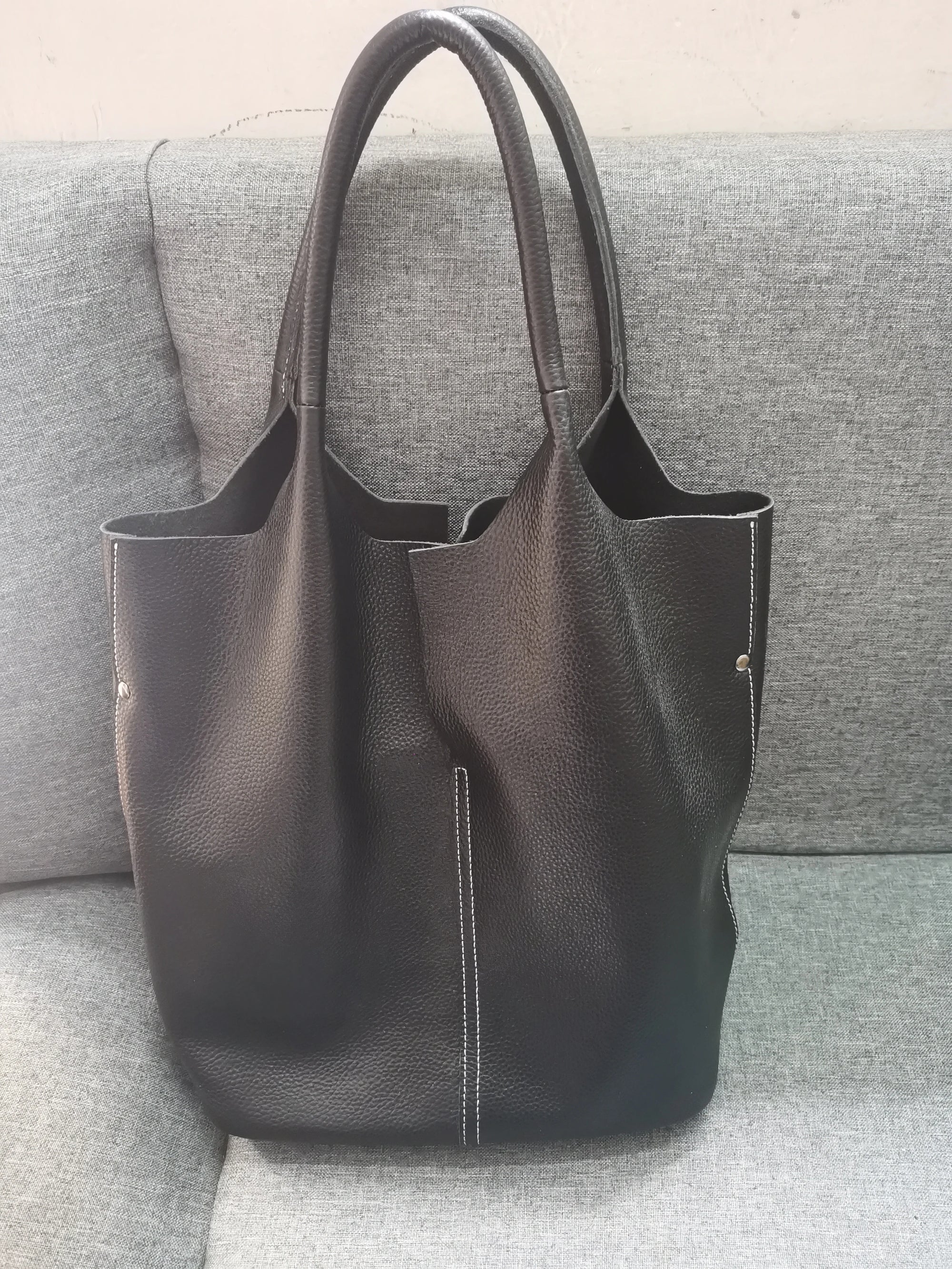 Ulvly Genuine Cowhide Commuter Tote