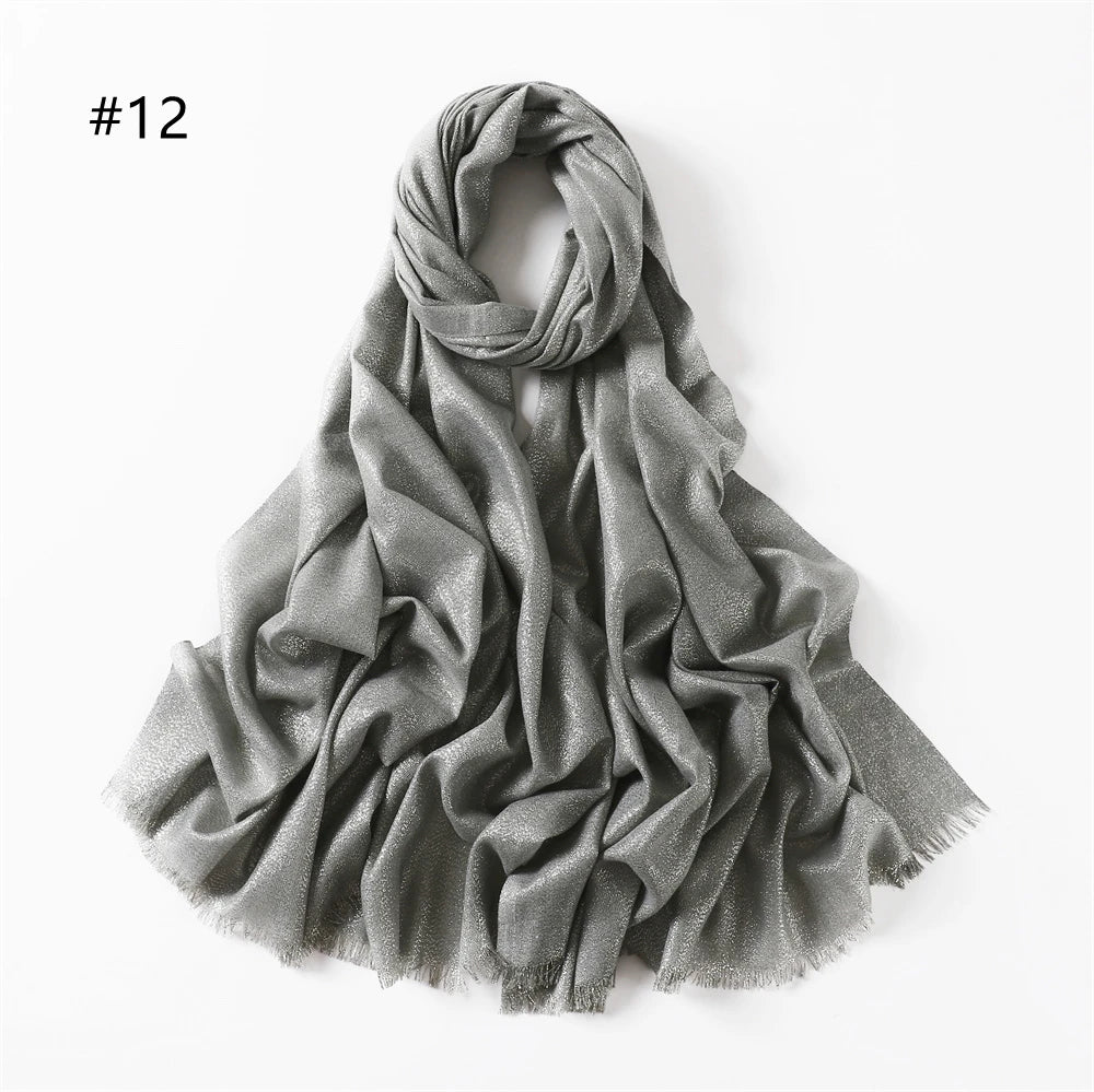 Ulvly Shimmer Fringe Shawl