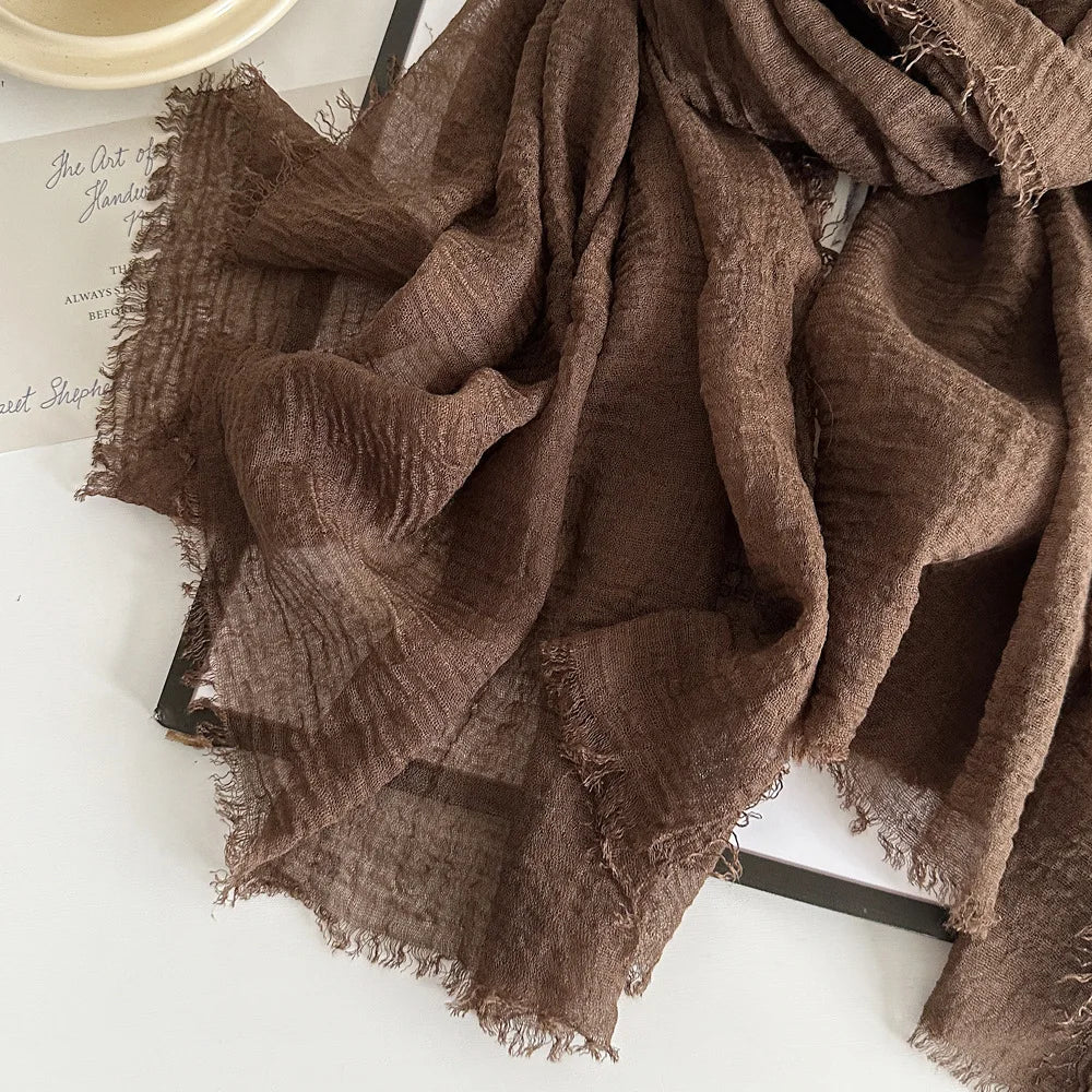Ulvly Cotton-Linen Head Scarf