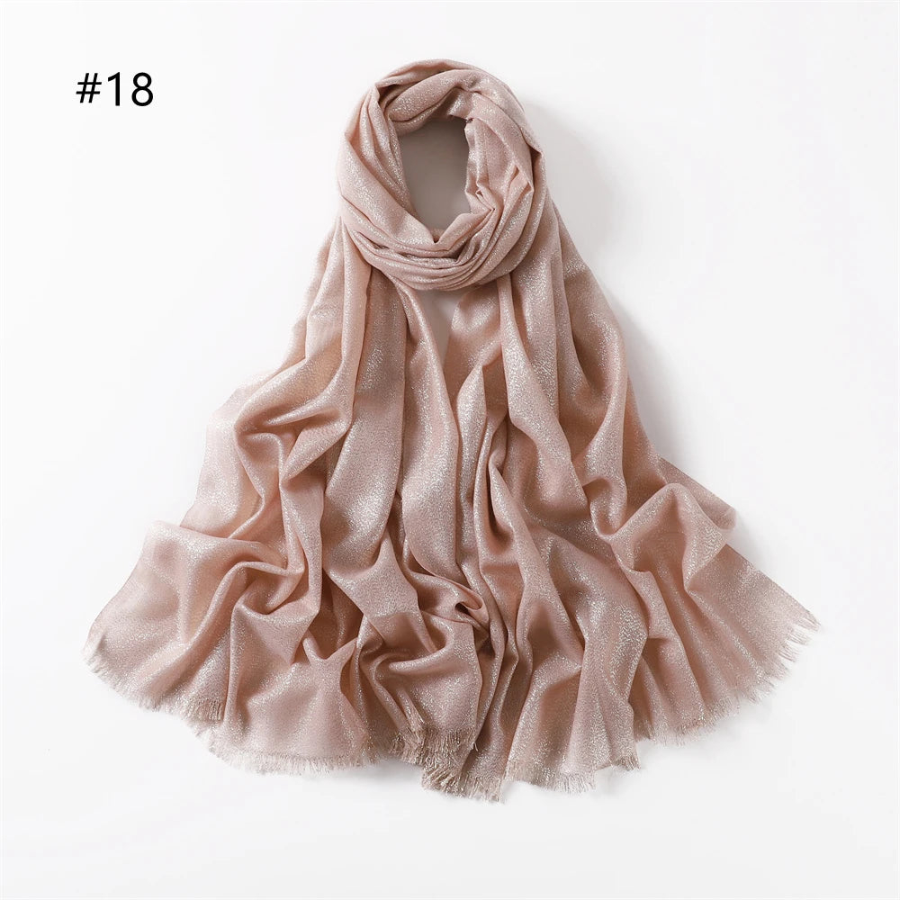 Ulvly Shimmer Fringe Shawl