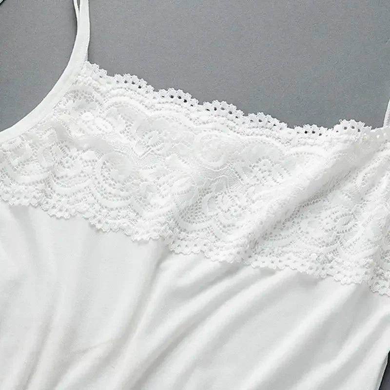Ulvly Lace Trim Stretch Camisole