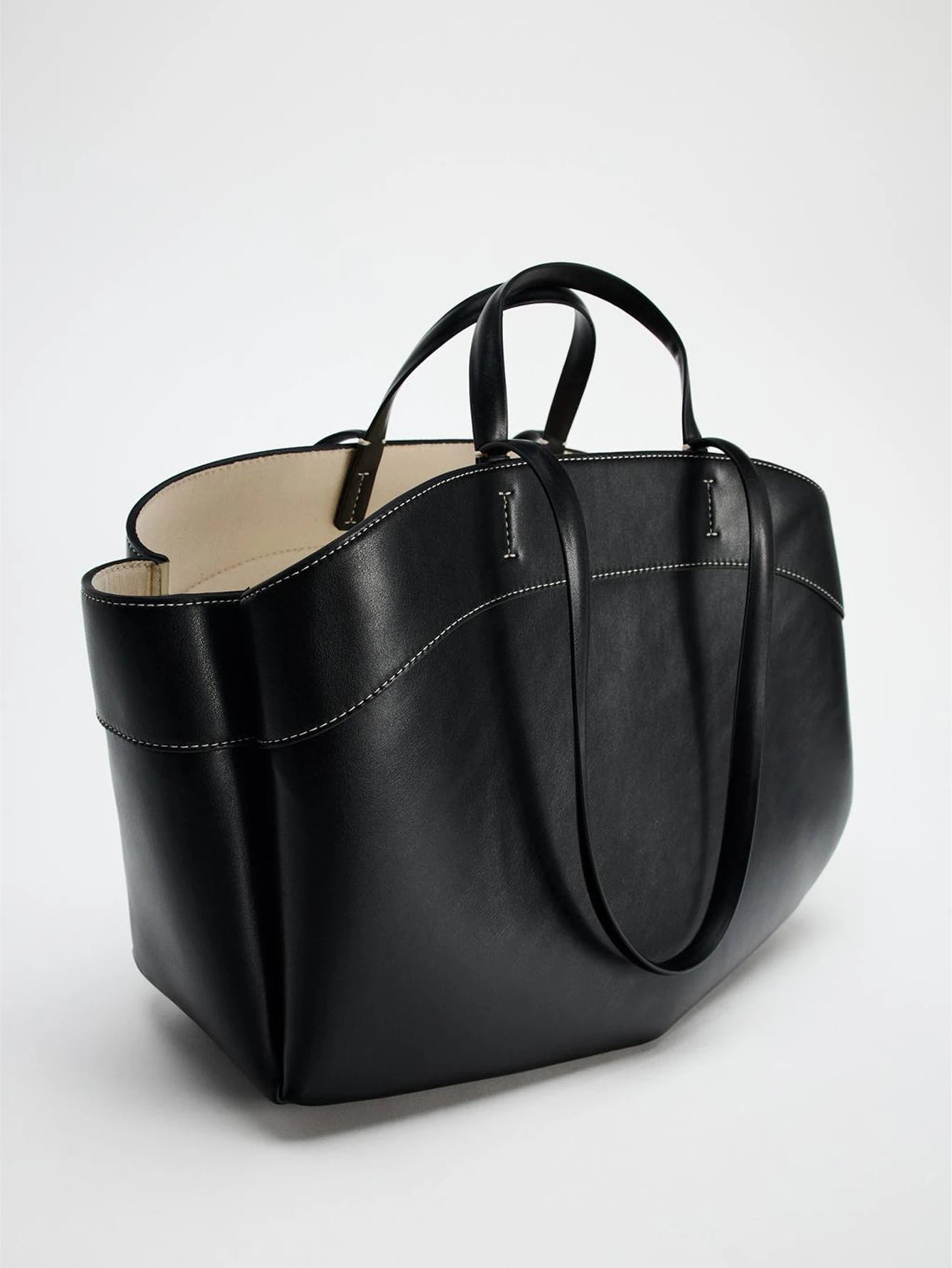 Ulvly Spliced Canvas Shoulder Bag