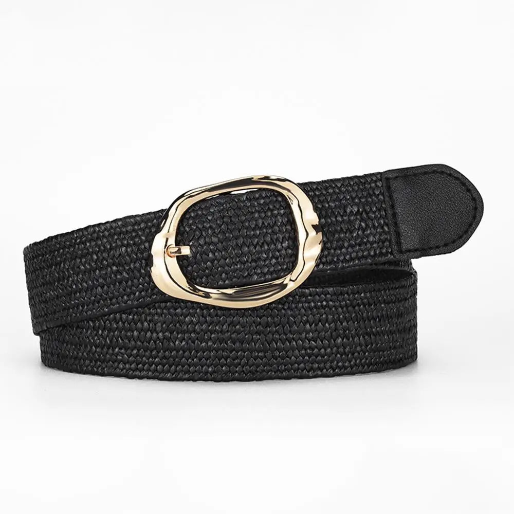 Ulvly Braided Straw Elastic Belt