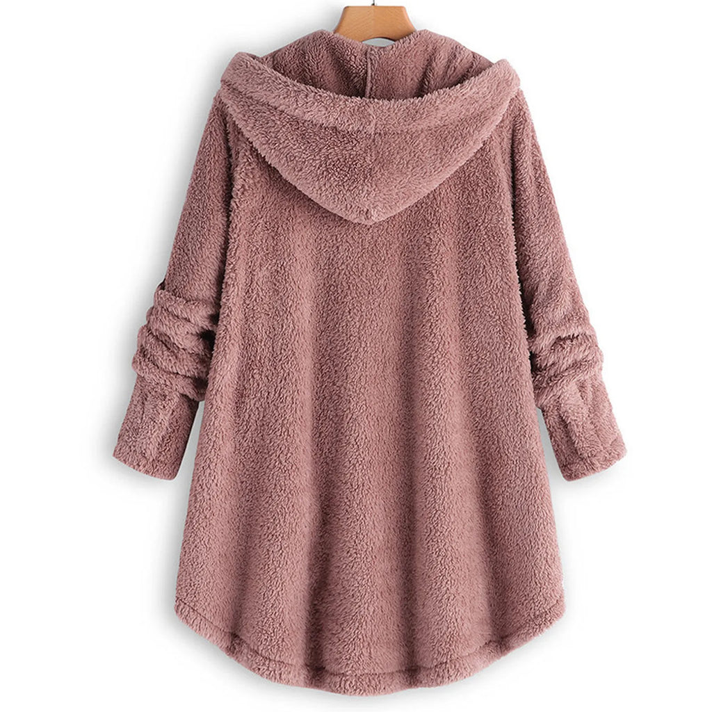 Ulvly Hooded Teddy Fleece Coat