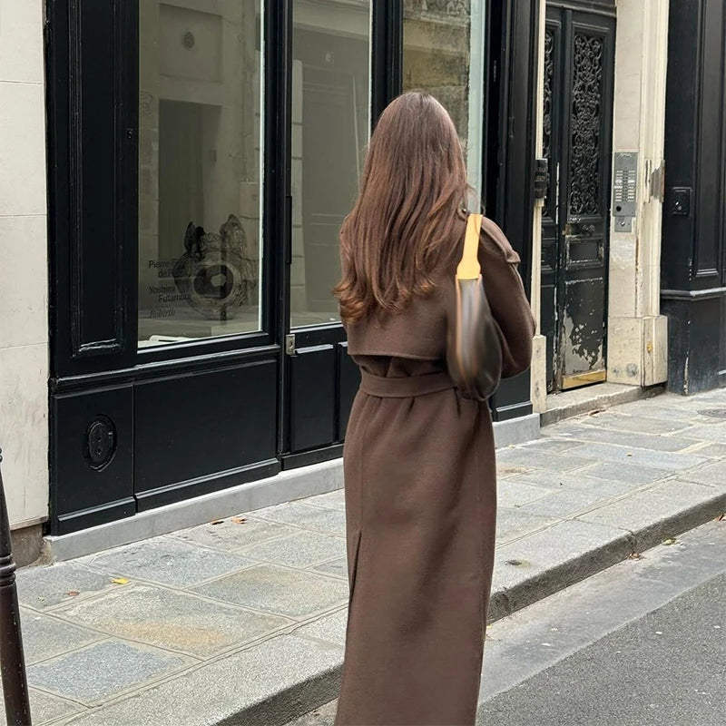 Ulvly Double-Breasted Wool-Blend Coat