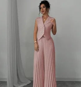 Ulvly Vest &amp; Wide-Leg Trousers Set