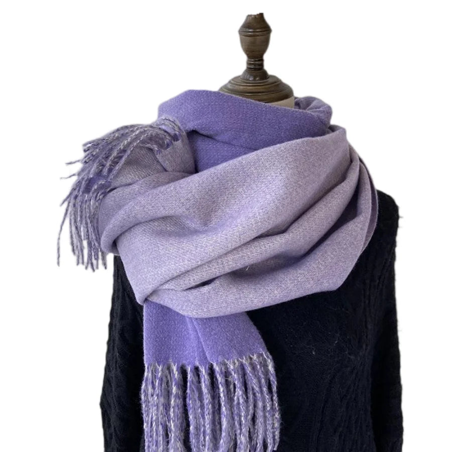 Ulvly Double-Sided Cashmere-Feel Scarf