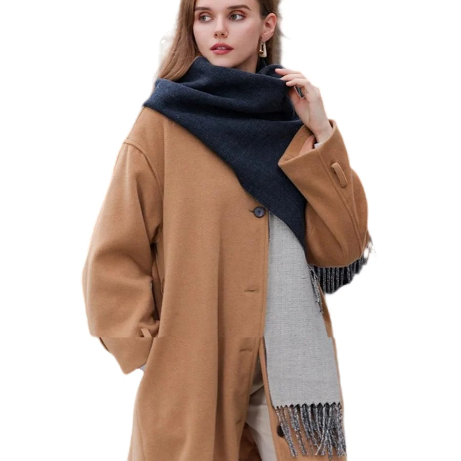 Ulvly Double-Sided Cashmere-Feel Scarf