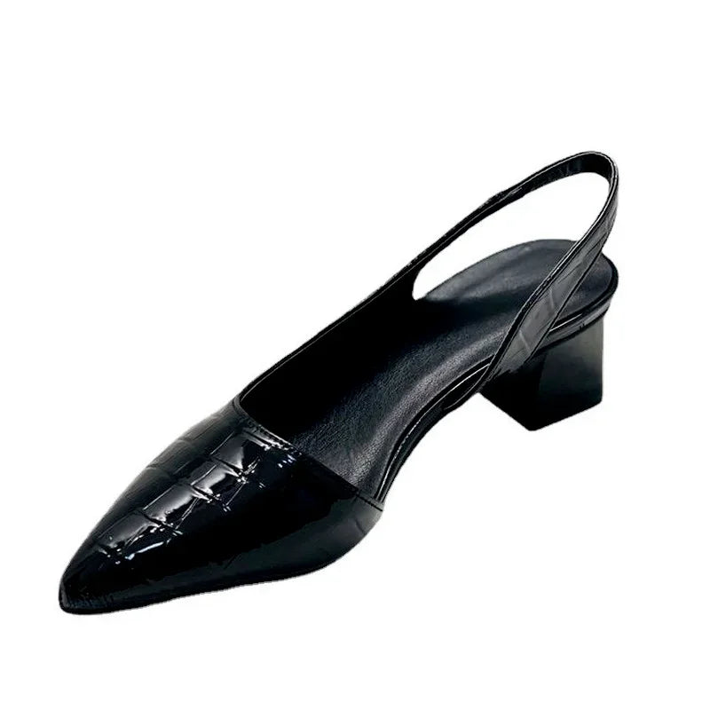 Ulvly Vintage Pointed-Toe Slingback Sandals