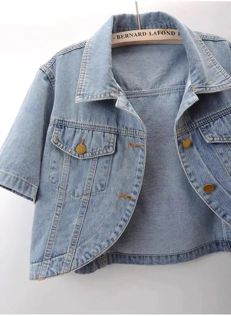 Ulvly Women’s Short Denim Jacket