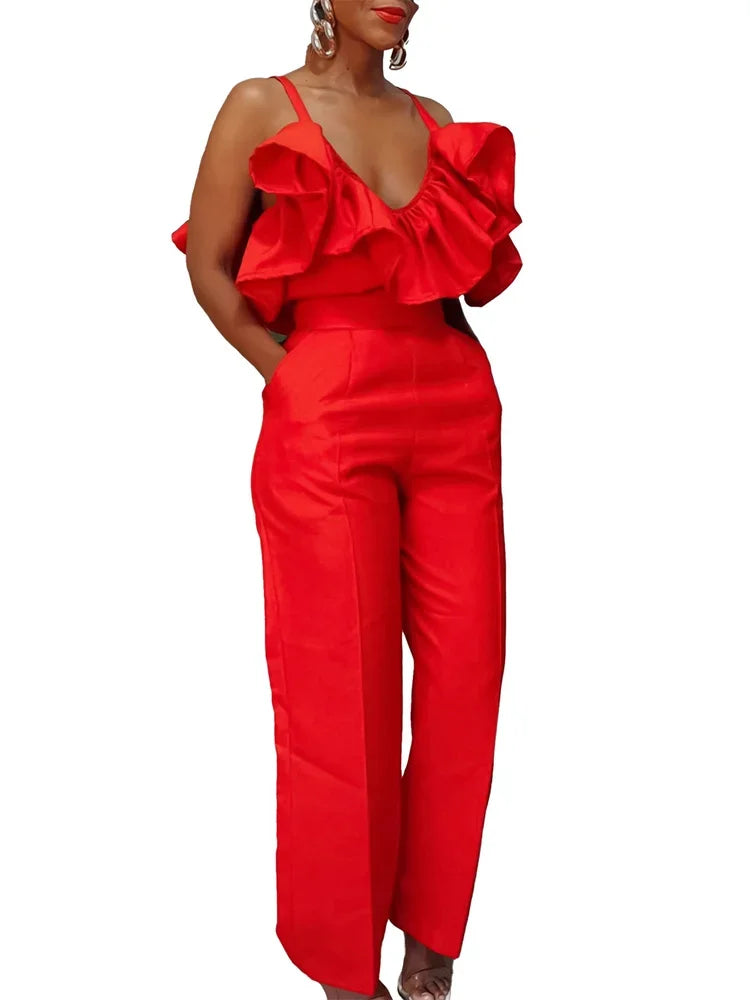 Ulvly V-Neck Two-Piece Suit – Summer Office Edition
