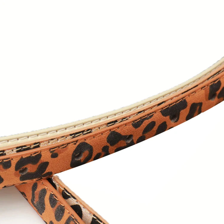 Ulvly Leopard Print Slim Belt