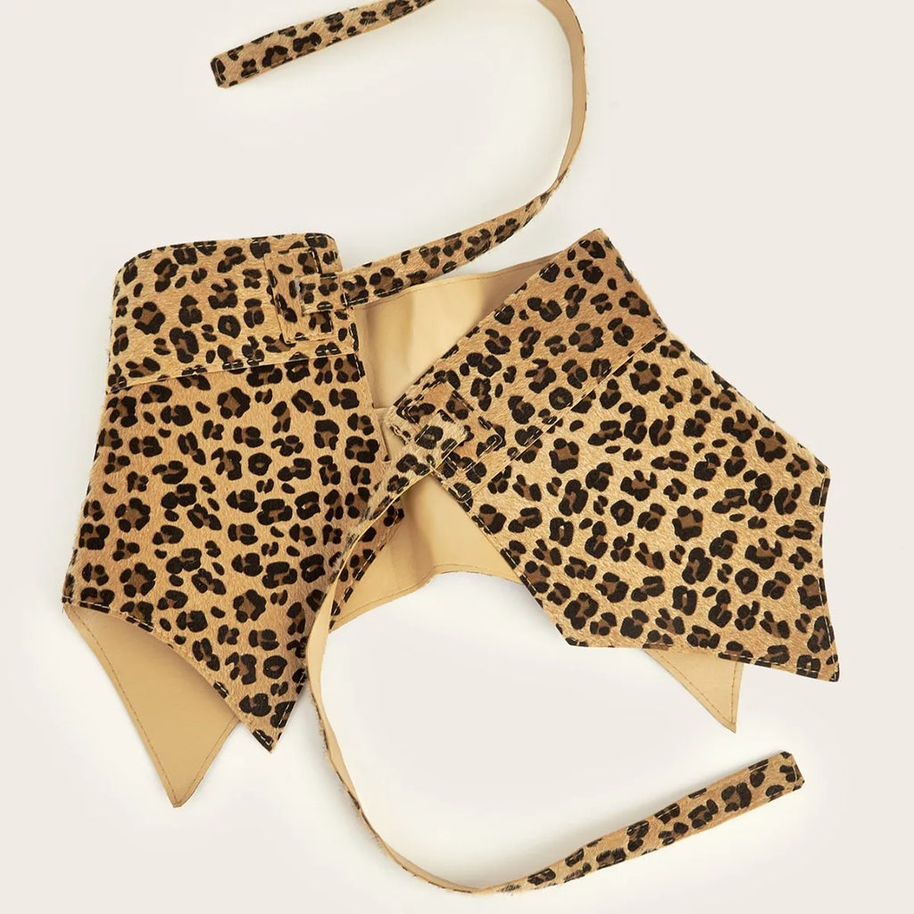 Ulvly Leopard-Print Dovetail Waist Cover
