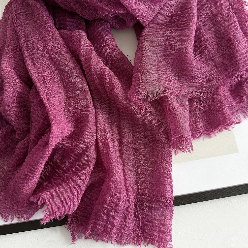 Ulvly Cotton-Linen Head Scarf