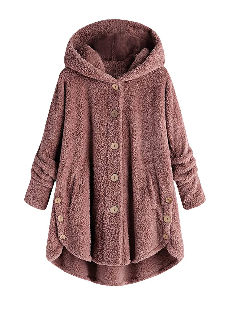 Ulvly Hooded Teddy Fleece Coat