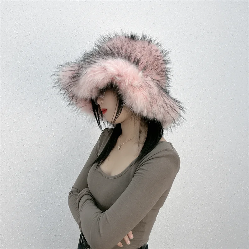 Ulvly Winter Plush Bucket Hat with Earflaps