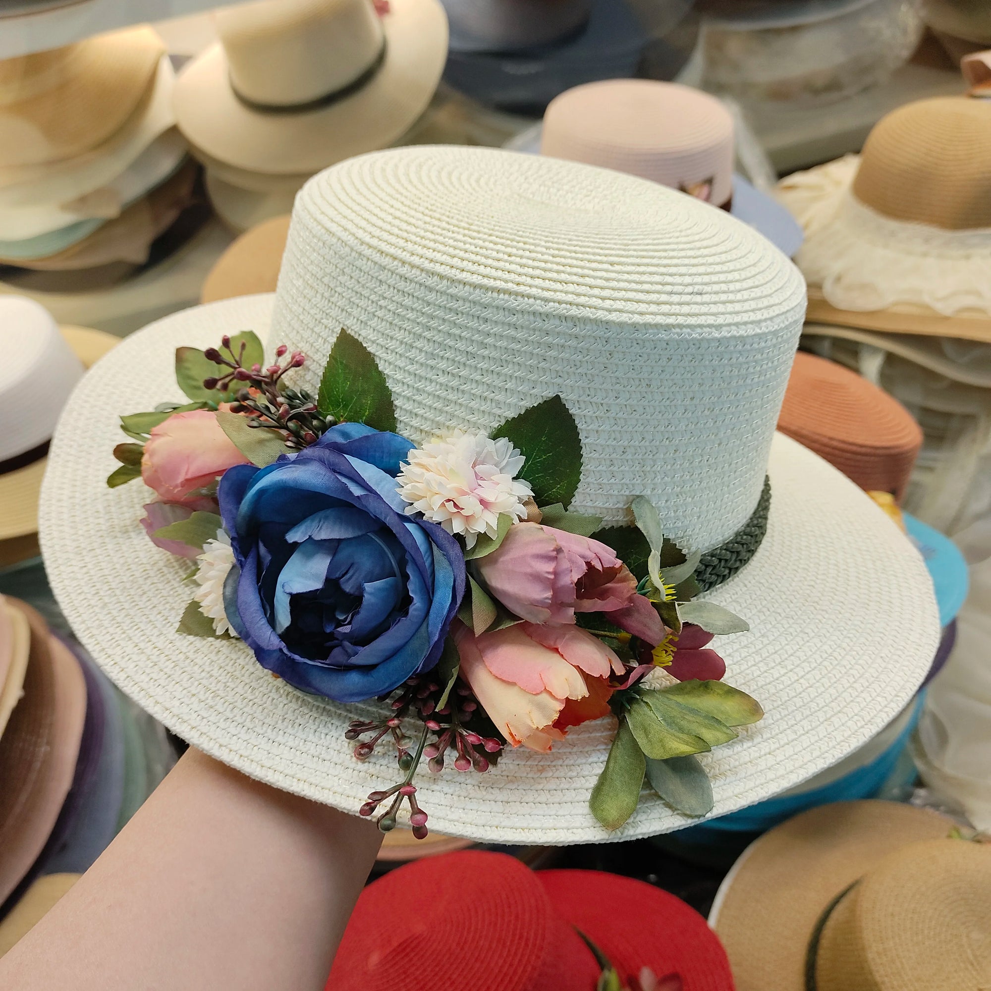 Ulvly Floral Beach Sun Hat