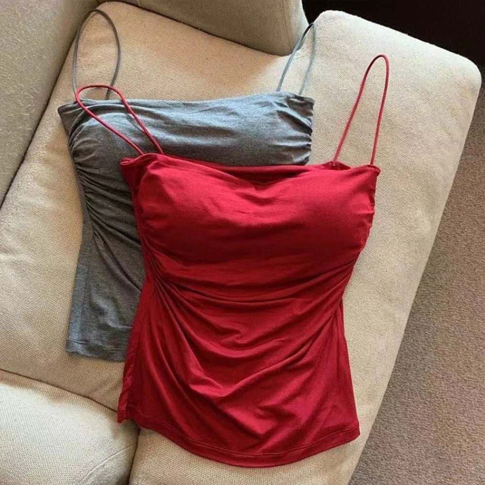 Ulvly Cropped Camisole with Built-In Bra