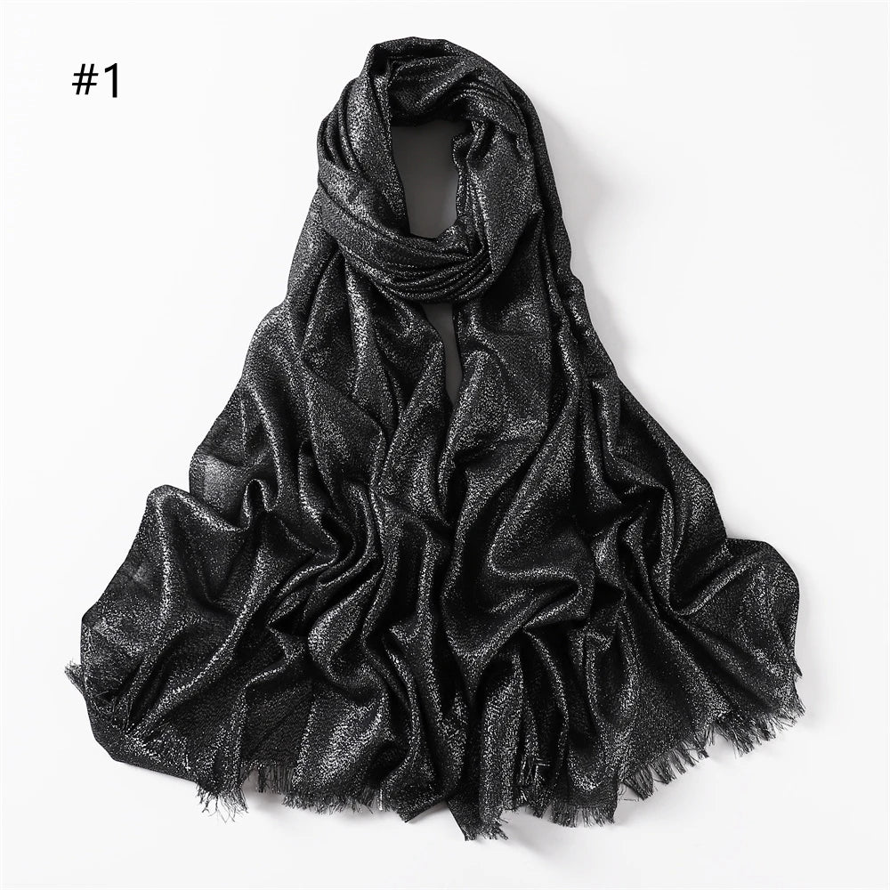 Ulvly Shimmer Fringe Shawl