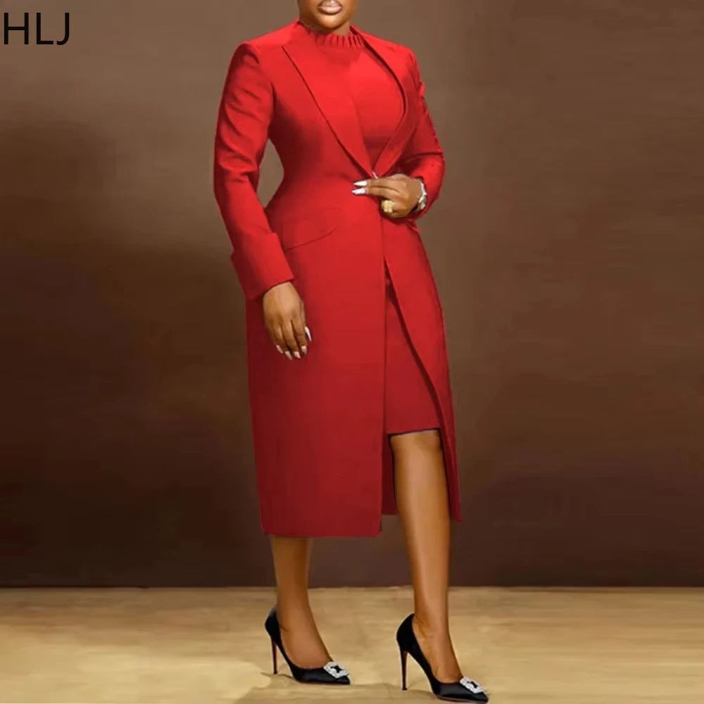 Ulvly Blazer &amp; Dress Suit Set