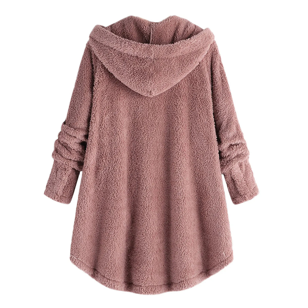 Ulvly Hooded Teddy Fleece Coat