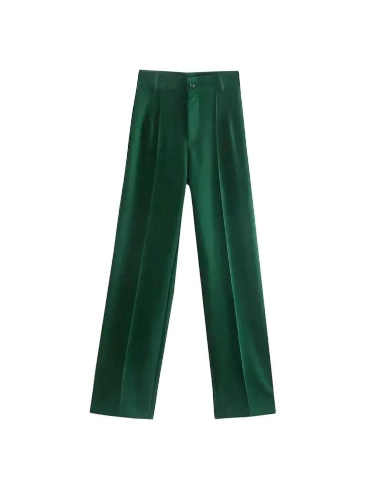 Ulvly High-Waist Straight Trousers