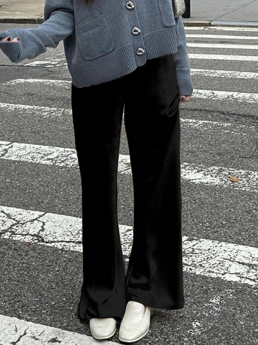 Ulvly Satin Wide-Leg Trousers