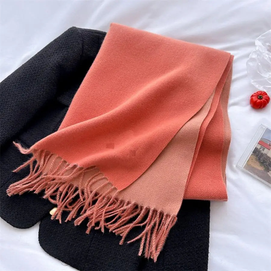 Ulvly Double-Sided Cashmere-Feel Scarf