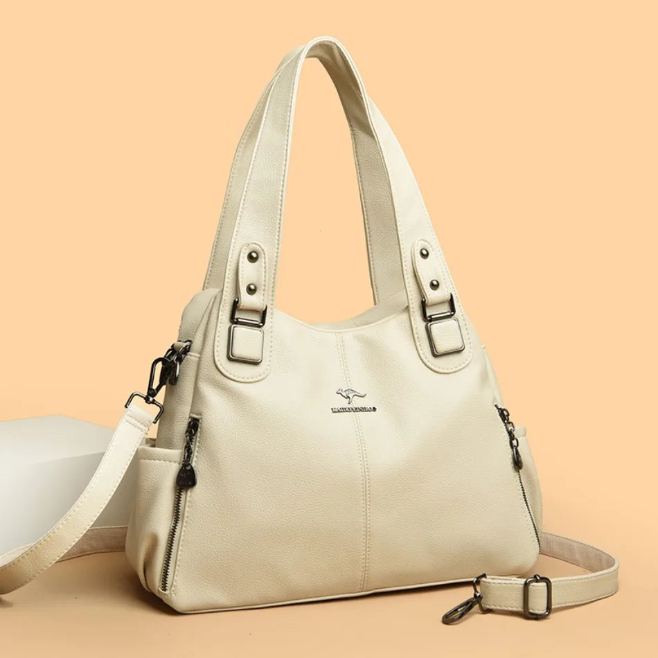 Ulvly Soft Leather Casual Tote