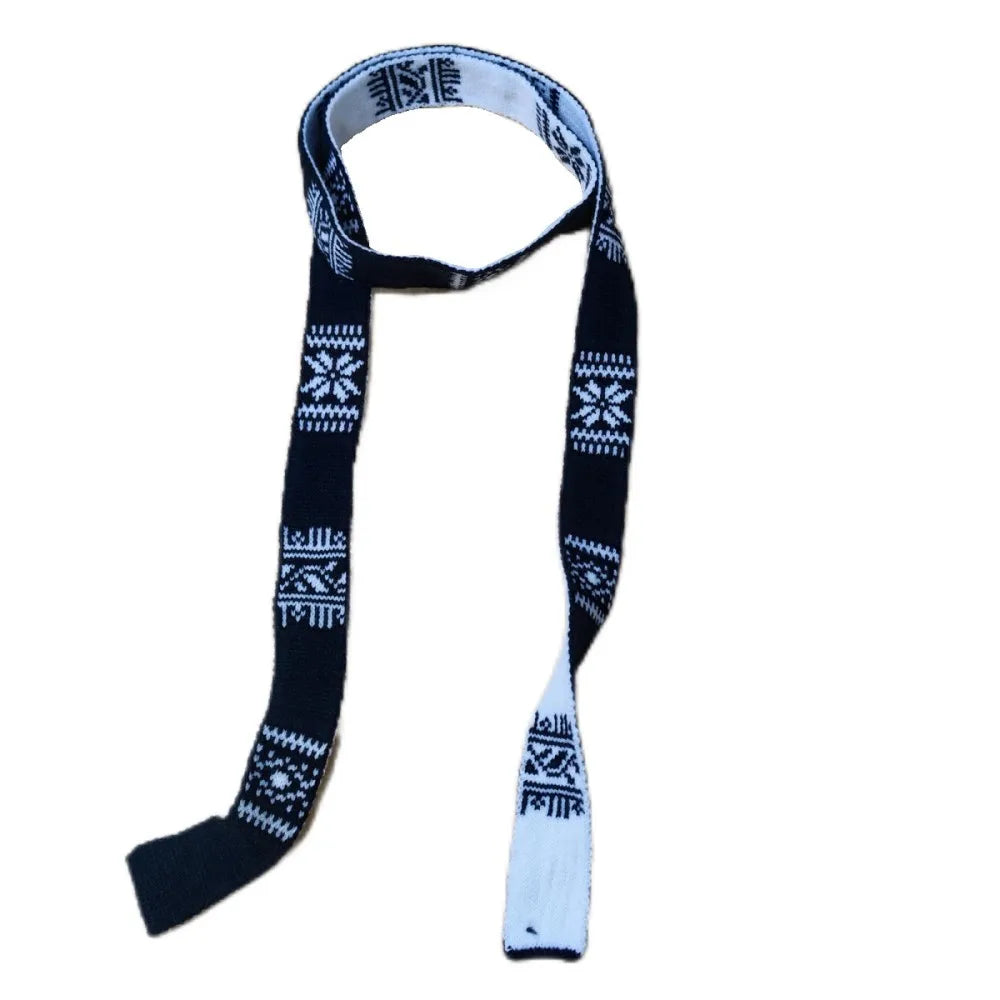 Ulvly Striped Plush Knit Scarf