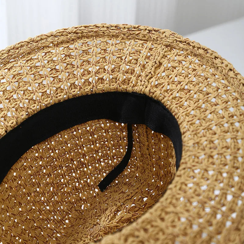Ulvly Hollow-Out Jazz Sun Hat
