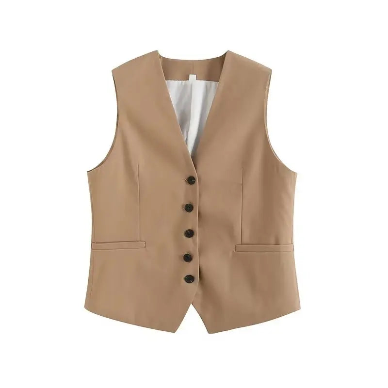 Ulvly Linen Vest &amp; Shorts Suit