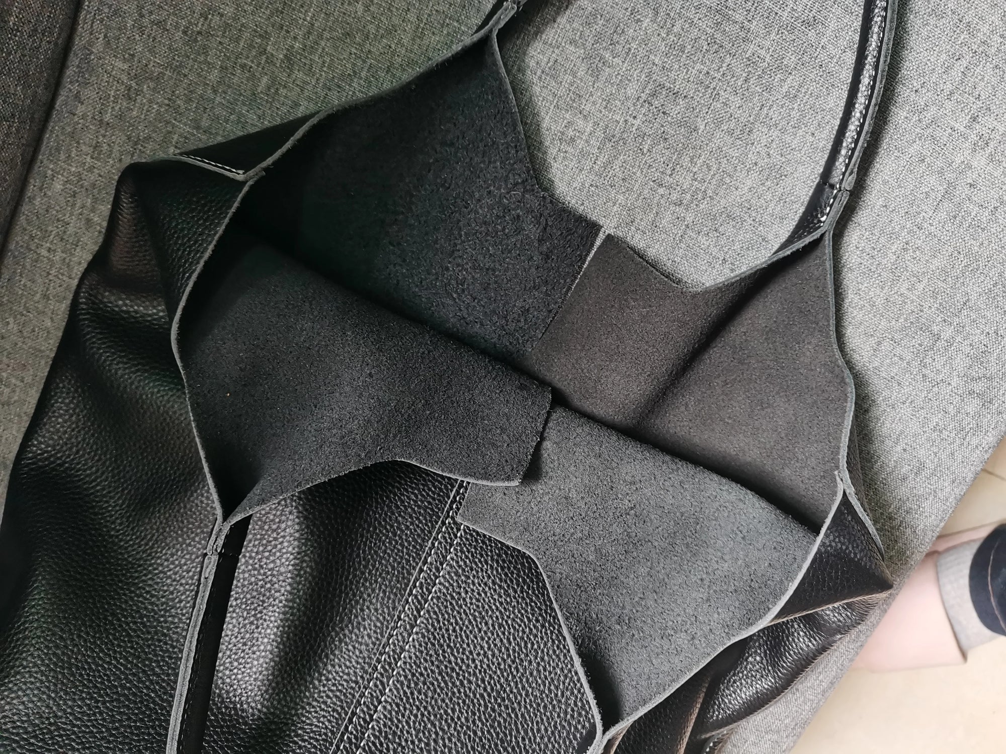 Ulvly Genuine Cowhide Commuter Tote