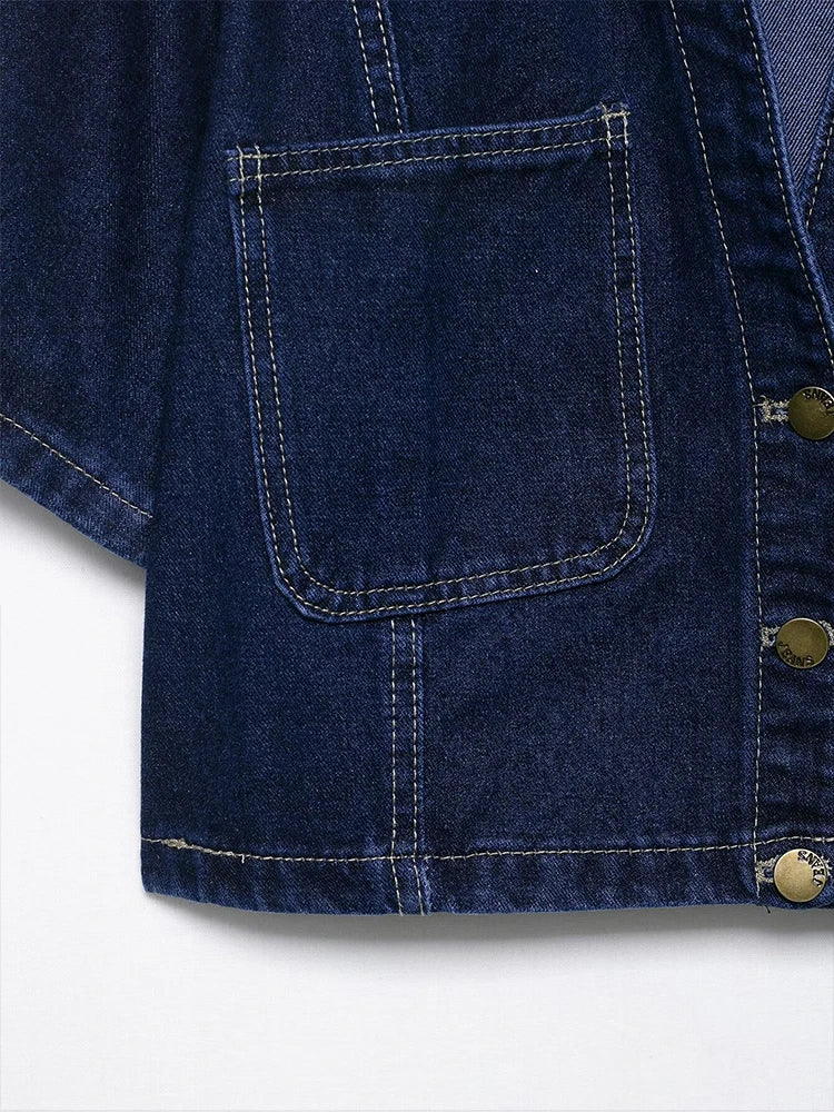 Ulvly Short-Sleeve Denim Jacket
