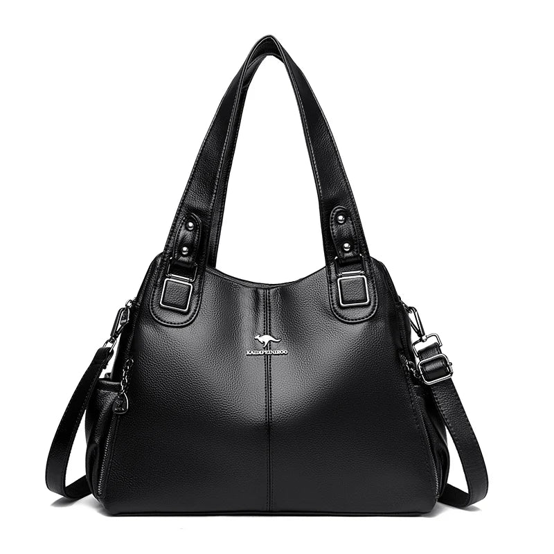 Ulvly Soft Leather Casual Tote