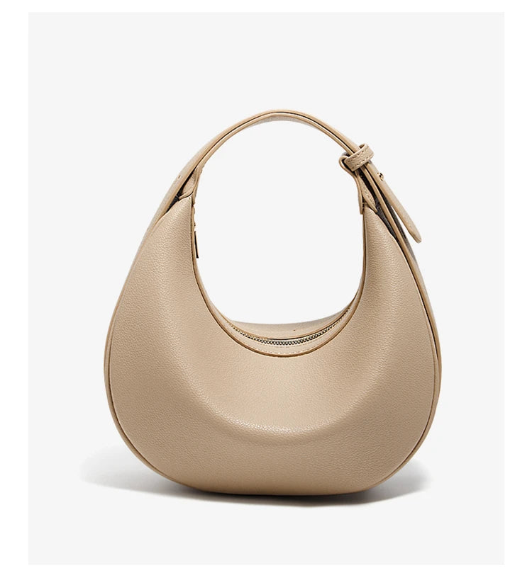 Ulvly Half-Moon PU Shoulder Bag