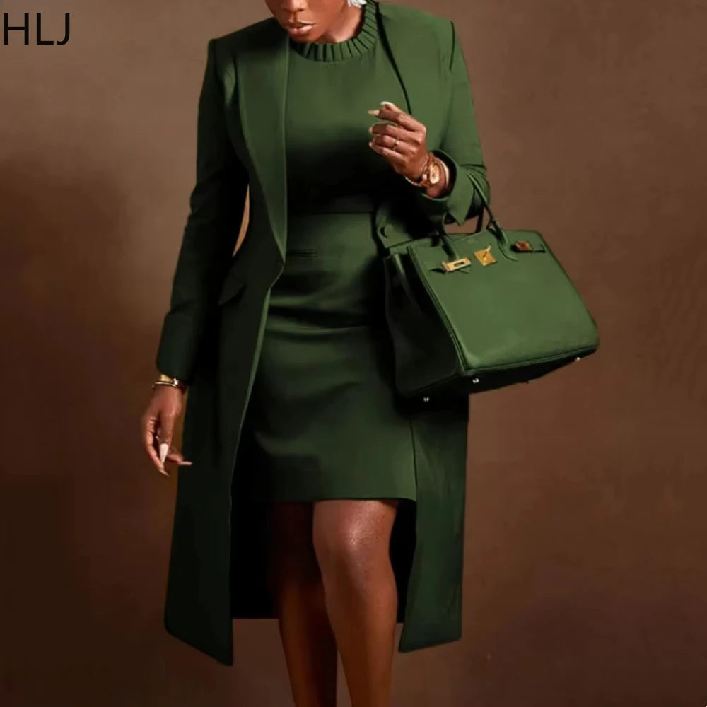 Ulvly Blazer &amp; Dress Suit Set